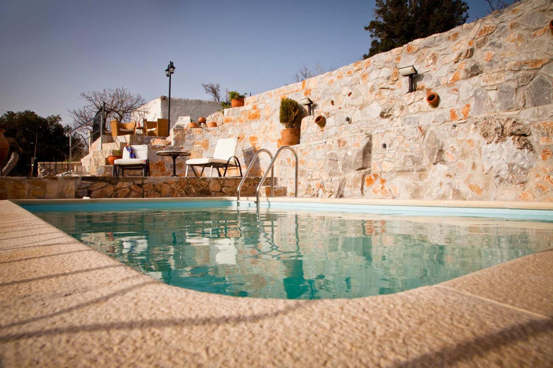 Stone Built Villa Galatia, Poolside & Perfect View Karész Kültér fotó